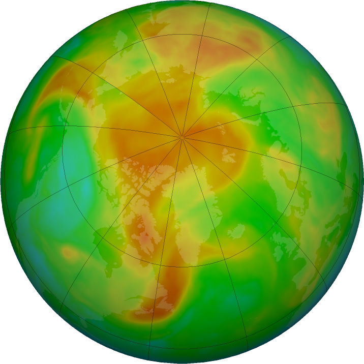 Arctic ozone map for 18 May 2023